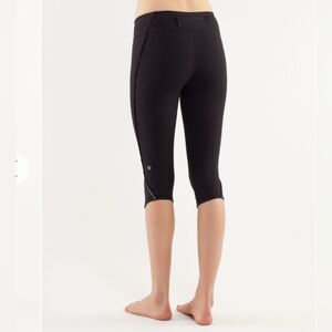 2/$50 Lululemon sz4 Run Fast And Free Crop Black